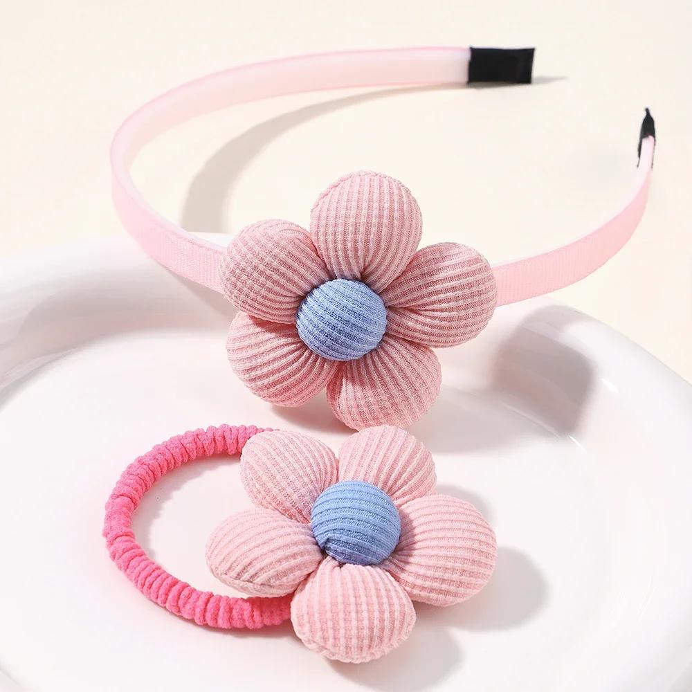 2/3 Pcs Baby Sequins Butterfly Flower Hairbands for Girls Hair Ties Set Clips Bows Headband Kids Headwear Gifts Hair Accessories