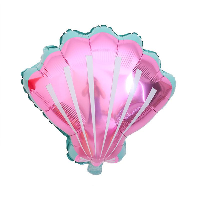 Seashell Scallop Ocean Theme Aluminum Balloon for Parties and Weddings
