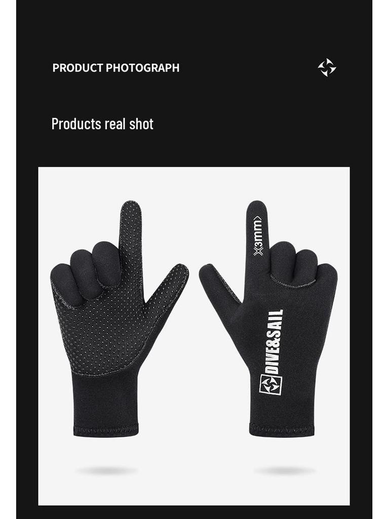 DIVE&SAIL 3MM Non-slip Winter Diving Gloves