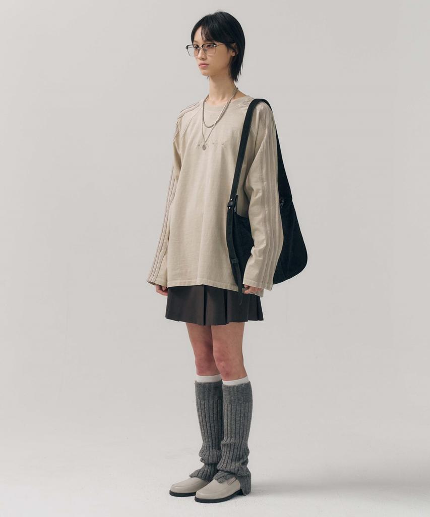 MINAV Sunrise Pigment Track T-Shirt [Sand Beige]