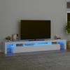 Vidaxl Szafka Pod Tv Z Oświetleniem Led, Biała, 260X36,5X40 Cm