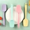 High Temp Resistant Silicone Spatula Cream Scoop Non-stick Kitchen Tool for Baking & Daily Cooking