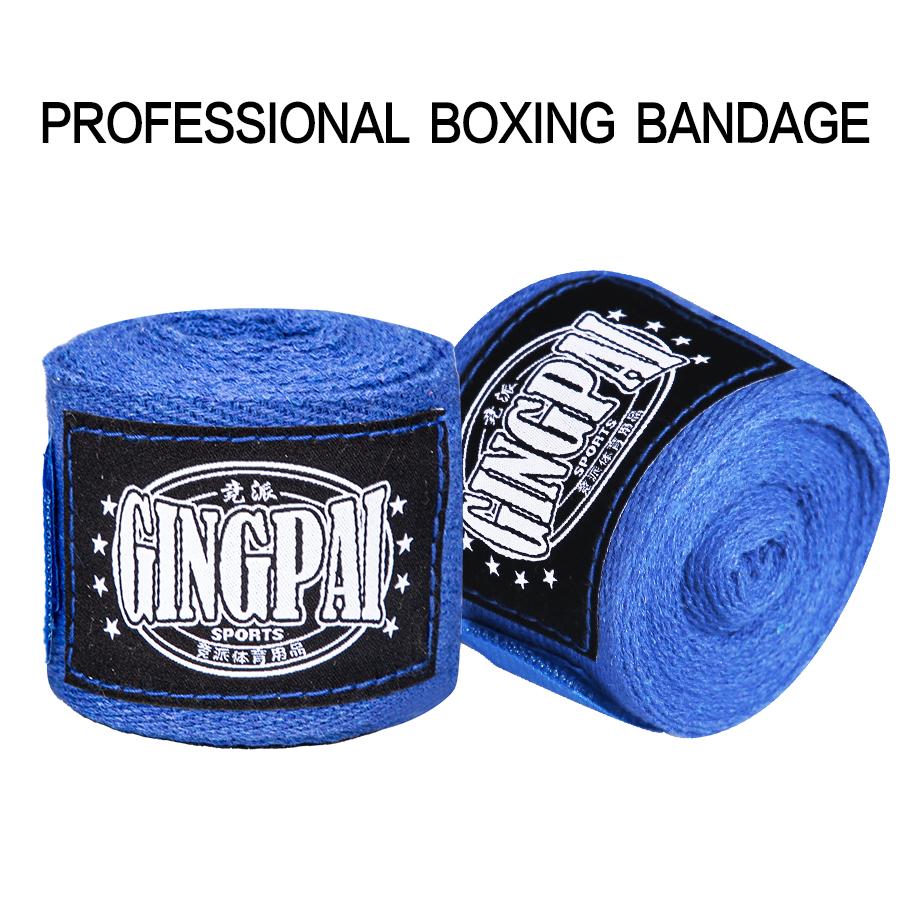 2Pcs 5M Cotton Boxing Bandage Hand Wraps Protector for Kickboxing Sanda MMA Training Sports Strap