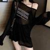 2KWEIRD  Loose T-shirts for Women Letter Pattern Simple Design Korean Style Summer Clothing Thin All-match Young Students Tops New Trendy