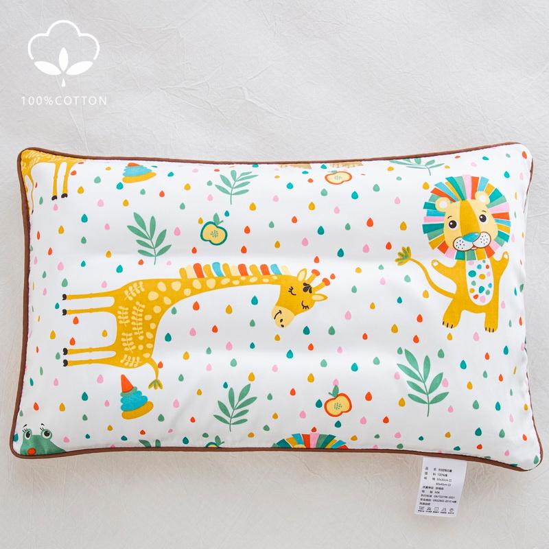 1pc Cotton Sateen Cute Ins Baby Pillowcase Student Dormitory Pillowcase With Zipper Cotton Pillowcase 30x50cm