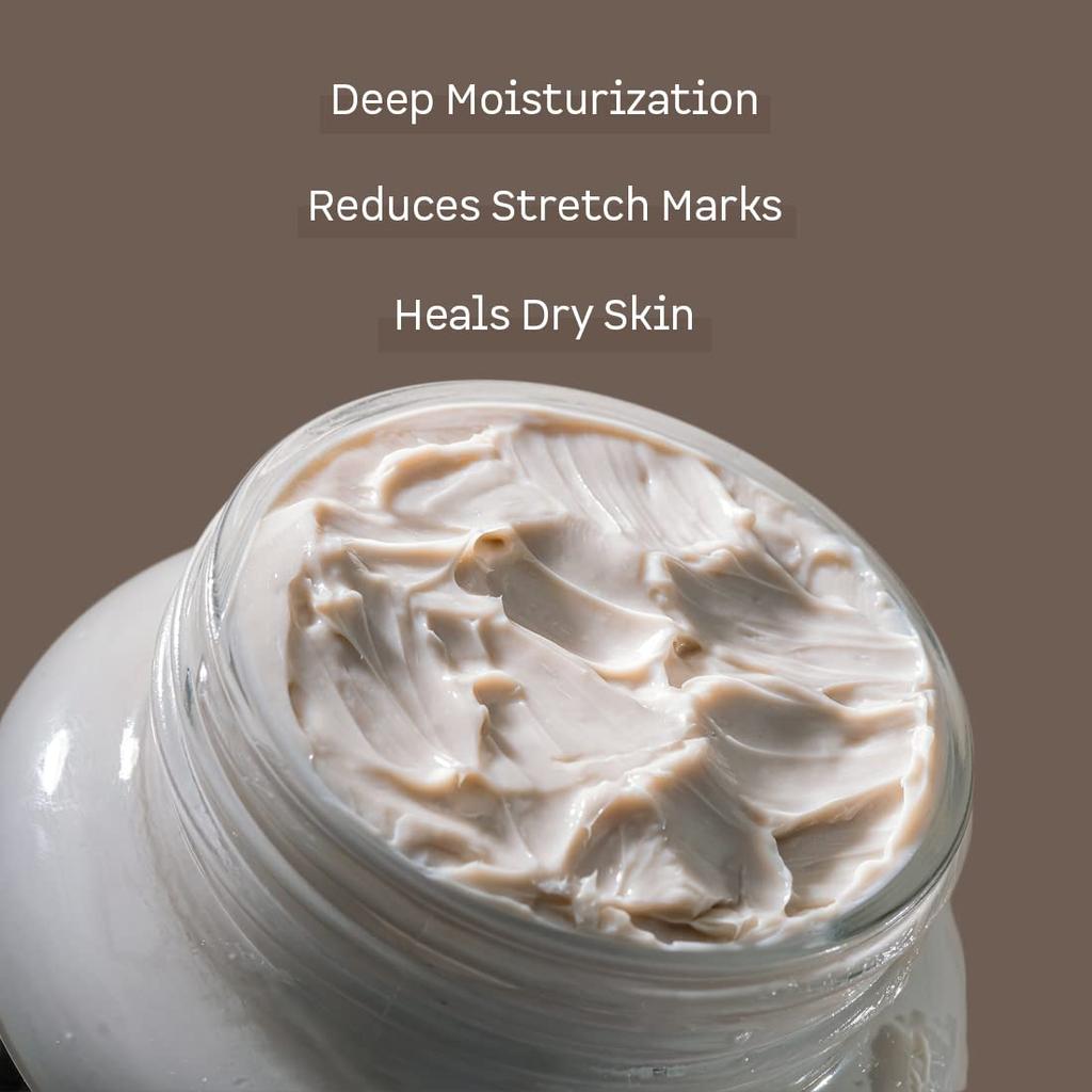 mCaffeine Body Butter for Dry Skin 100gm | Shea & Cocoa Butter Moisturizer for 72Hrs Hydration