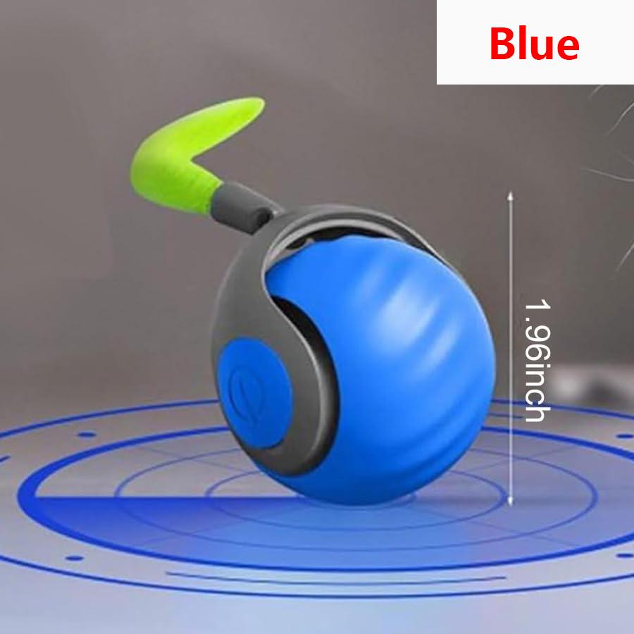 Zabawka dla kota do użytku domowego, interaktywna zabawka dla kota, inteligentna interaktywna zabawka dla kota, piłka z dwoma prędkościami i wymiennym ogonem