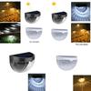 Solar Led Night Light For Outdoor Garden Wall Fence Decor Waterproof And Energy-efficient