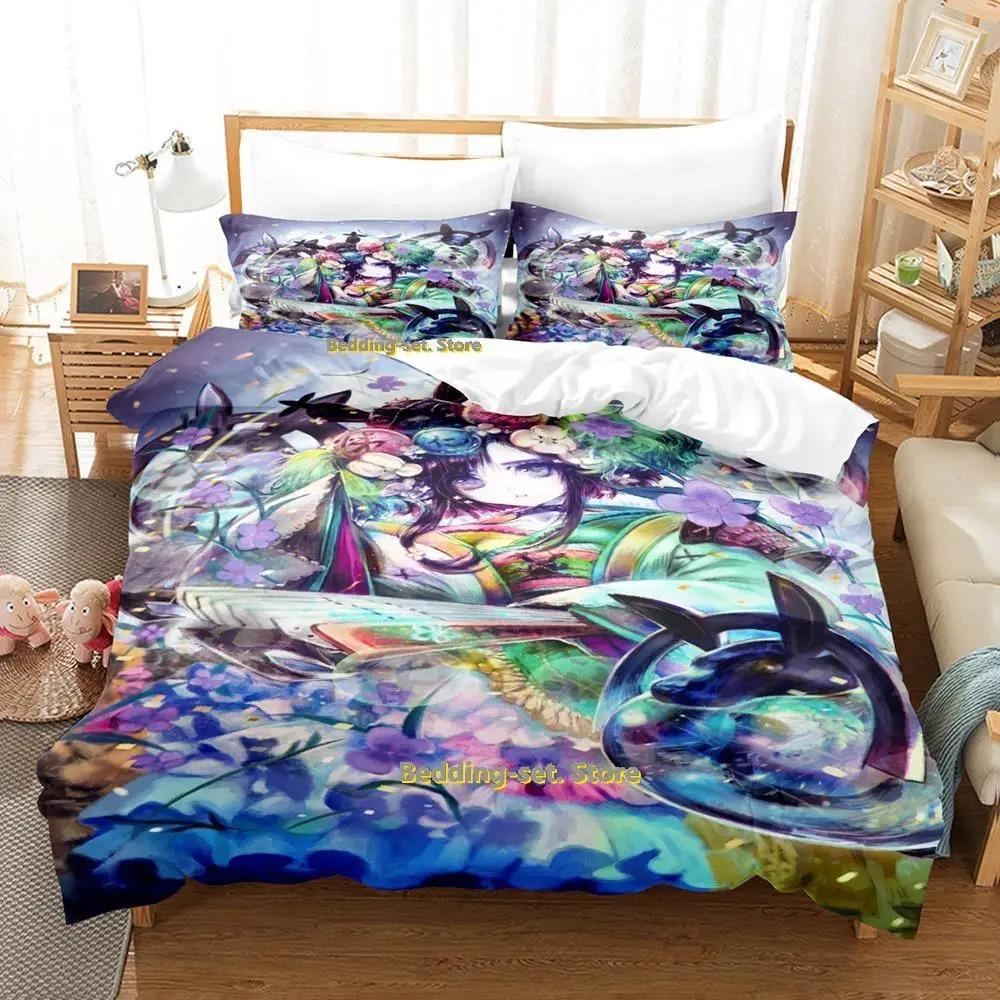 Lord of Vermillion Bettwäsche-Set Einzelbett Twin Full Queen King Size Anime Bettbezug für Schlafzimmer von Erwachsenen und Kindern