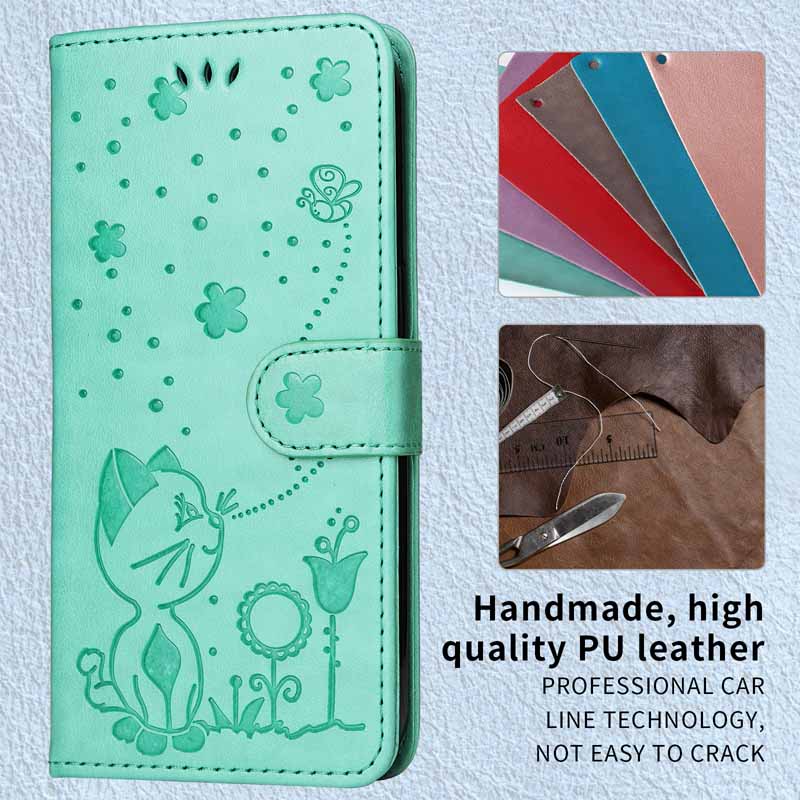 Skórzane Etui na Telefon Do Samsung Galaxy A17 A27 A37 A57 A16 A26 A36 A56 A15 A25 A35 A55 A14 A24 A34 A54 A 57 5G Portfel z Klapką