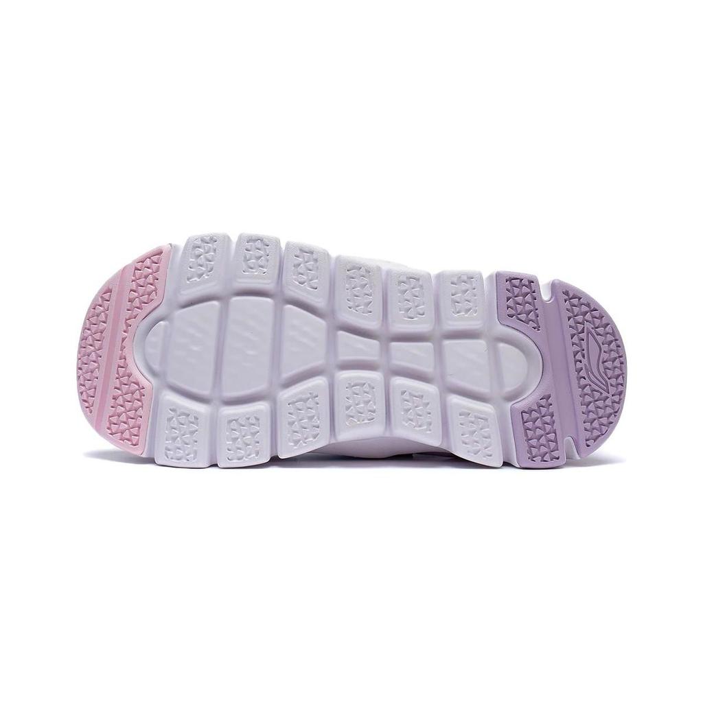 Li Ning Kids Q Cloud 1.5 Sports Comfortable Non-Slip Wear-Resistant Casual Shoes Kids Shoes Cherry-Blossom-Pink Aurora-Blue YKNT018-4