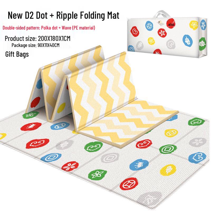 Huaying Foldable Double-Sided Kids' Non-Slip Waterproof Crawling Mat with Free Shipping