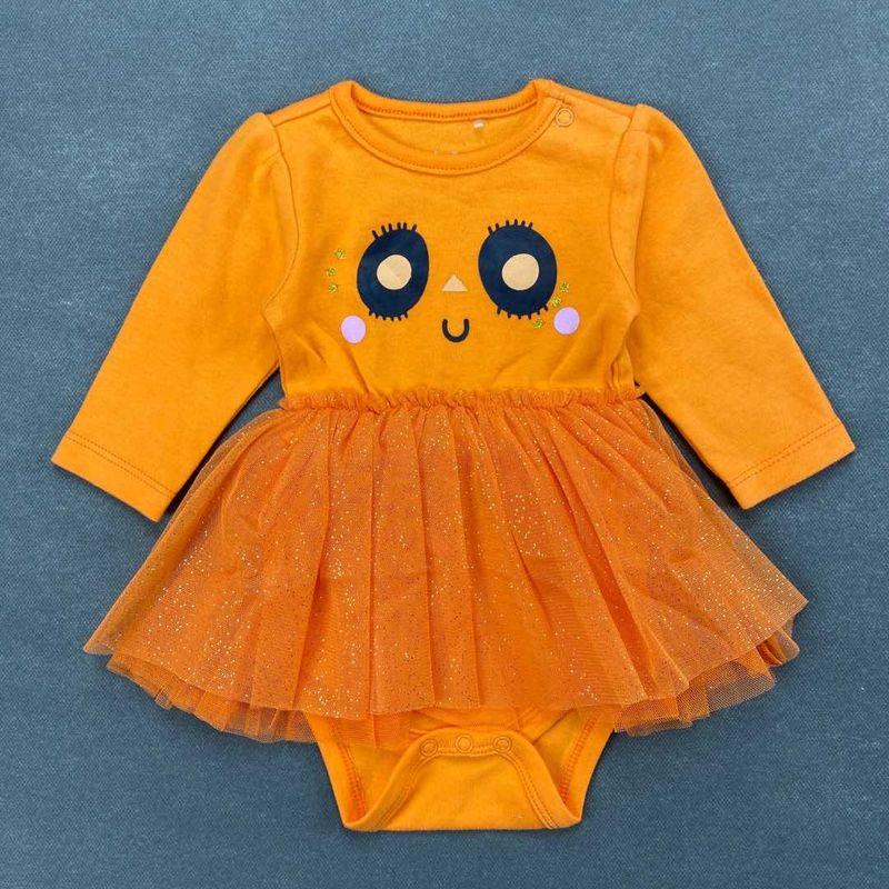 Foreign Trade Children s Clothing for Girls, Baby Long-Sleeved Romper Dress, One-Piece Crawling Suit 0-3