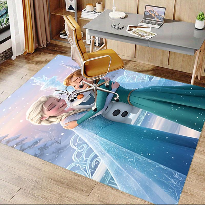 1pc Elsa Frozen Anna Carpet Office Rug Outdoor Mat Home Decor Area Carpet Festival Gift Office desk chair carpet