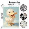 5D Framed Pearl Painting Kit Cute Pearl Duckling Sparkling Bead Art Canvas Ready To Display Romantic Home Decor Gift Birthday Present