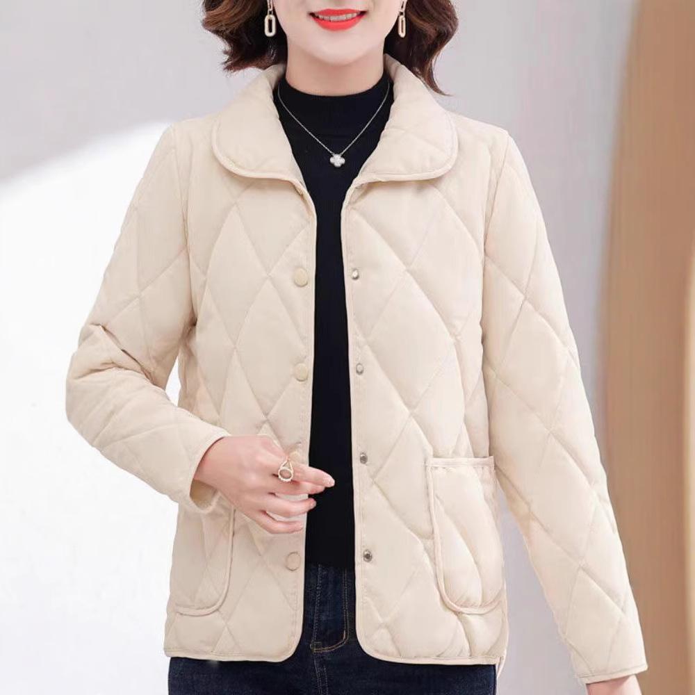 Women S Warm Casual Jacket Mom Style Versatile Outerwear
