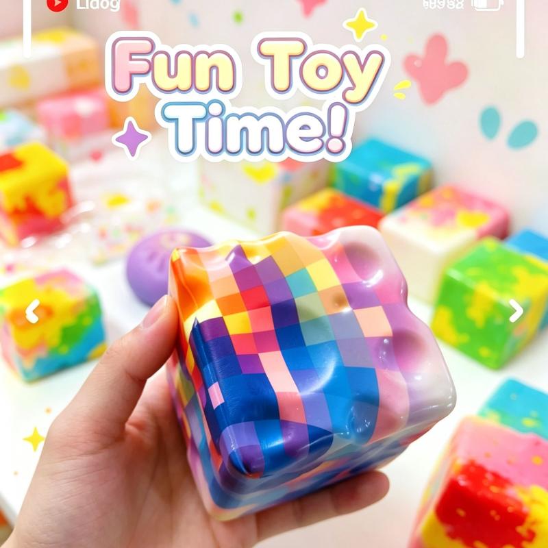 Slow Rising 8cm Cheese Decompression Toy Maltose Filled Ideal Office Desk Fidget Toy