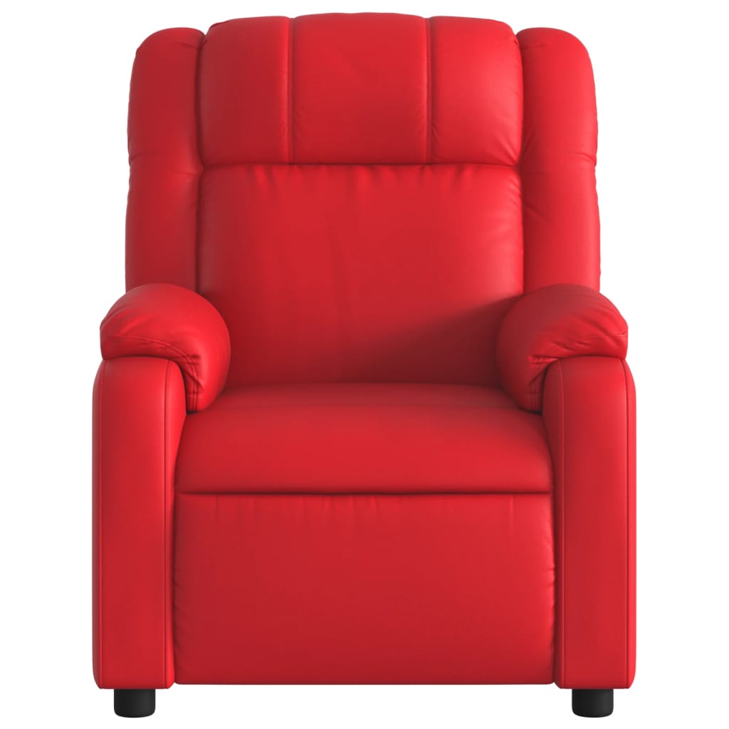 Relax Chair In Red Synthetic Leather