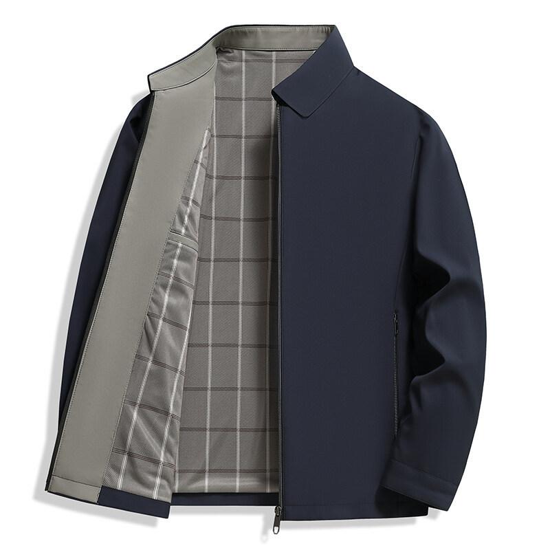 New Spring and Autumn Thin Business Jacket Men's Stand-up Collar Versatile Jacket Men's Casual Men's Jacket