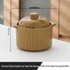 ZISIZ Ceramic Double Boiler Stew Pot 600ml