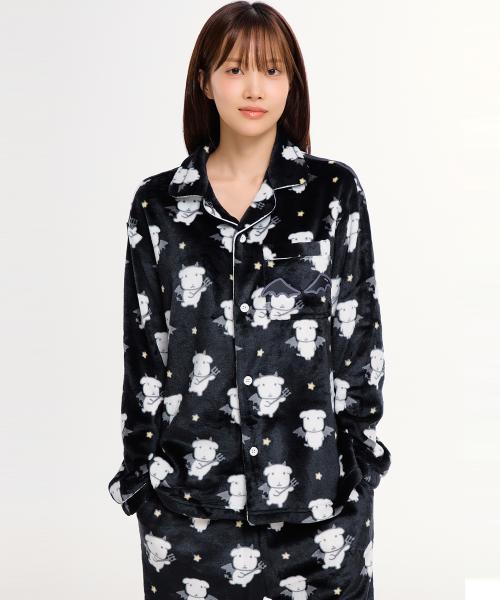 

[Spao] Пижама для сна Ангел и Демон SPPPG11U04 [Отправка из Кореи] 100% Оригинал Black - S