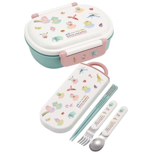 Skater Kids' Lunch Box, Single Tier, 360ml, with Inner, Dome-Shaped, Soft and Fluffy, Perfect for Kids' Lunches, Antibacterial, Made In Japan, Sanrio