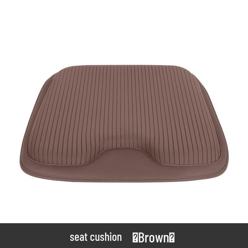 Electric Massage Lumbar Support Pillow - Memory Foam Car Seat Cushion with Remote Control.