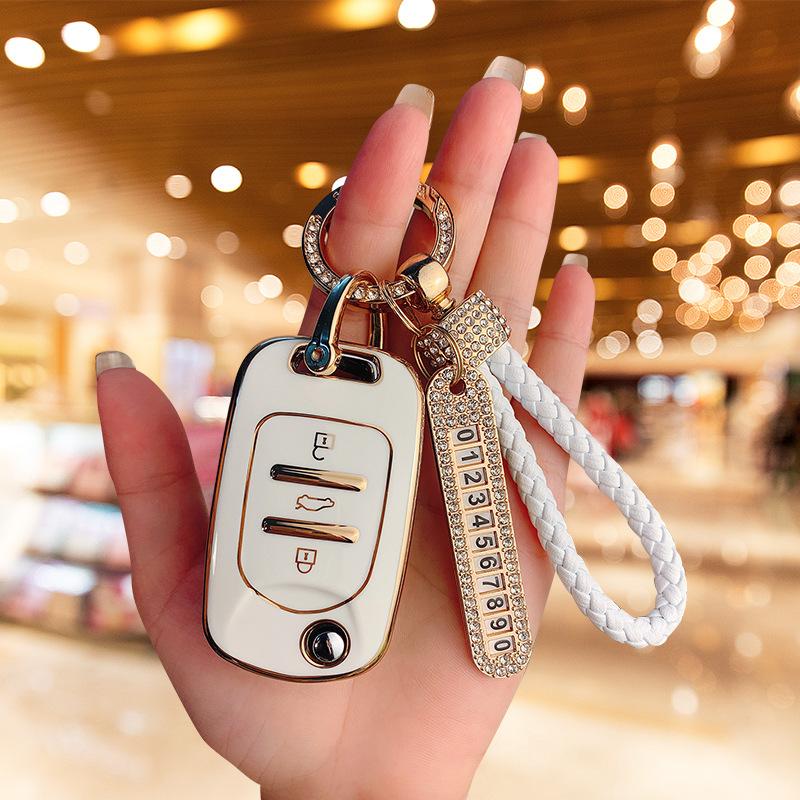 Applicable to Wuling Hongguang miniev/nano/s3/plus car key set, high-end buckle journey 730 shell men and women
