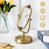 Hourglass Timer 30 Minutes Sand Clock Timer Vintage Metal Sand Watch Antique Glass Sandglass with White Sand Decorative Hour