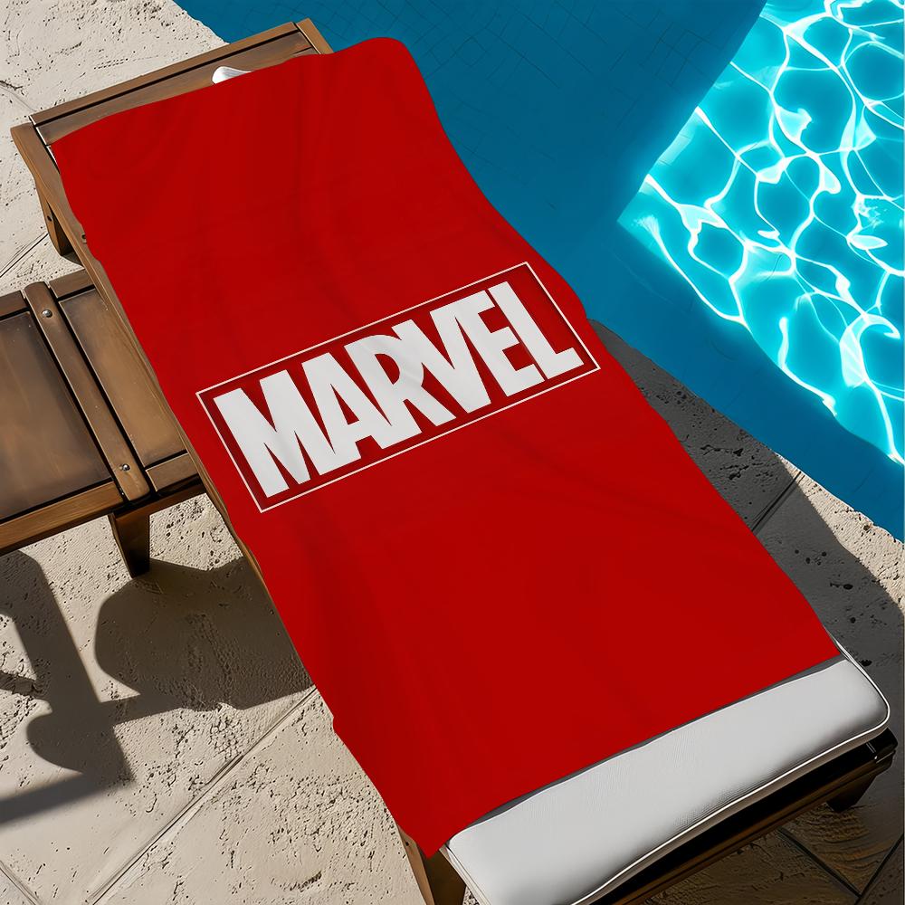 M-mARVEL-l logo anime Towel Beach Quick Dry Soft Pool Towels Gift for Travel Gym Shower Camping sports