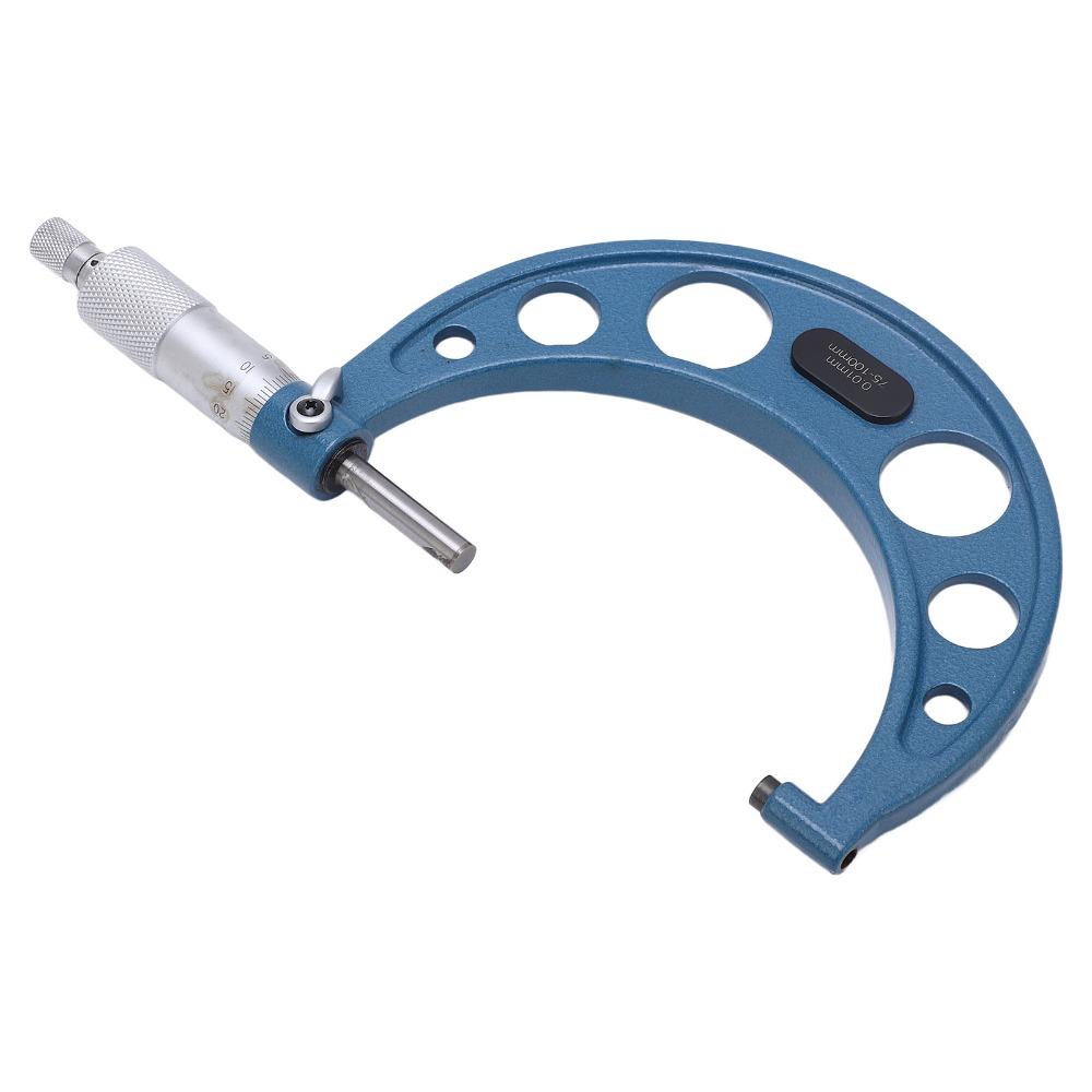 0.01mm Accuracy Thickness Gauge 75-100mm Range Precision Micrometer Measurement Tool For Machining