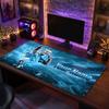 Erling Haaland Custom Large Mouse Pad, Personalized Name Text Print, Football Logo Non‑Slip Desk Mat Gaming Gift