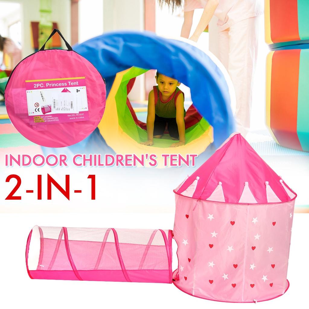 Pink Princess Style Kids Play Tent and 