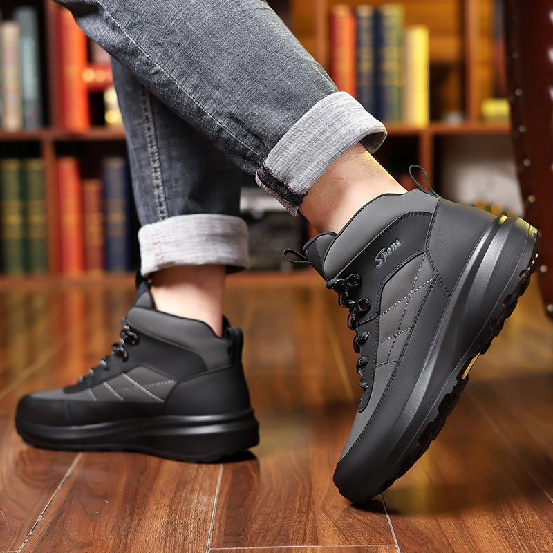 Comfortable Men's Basic Ankle Outdoor Male Hiking Shoes Treking Footwear Luxury Brand Winter Snow Boots New Leather Sneakers