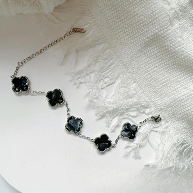 15MM High Version Four-leaf Clover Ladies Bracelet 18k Double-sided Mother-of-pearl Four-leaf Clover Bracelet