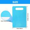 Square PP Plastic Double-Sided Cutting Board - Multi-Purpose for Food and Salad Prep, Household Use.