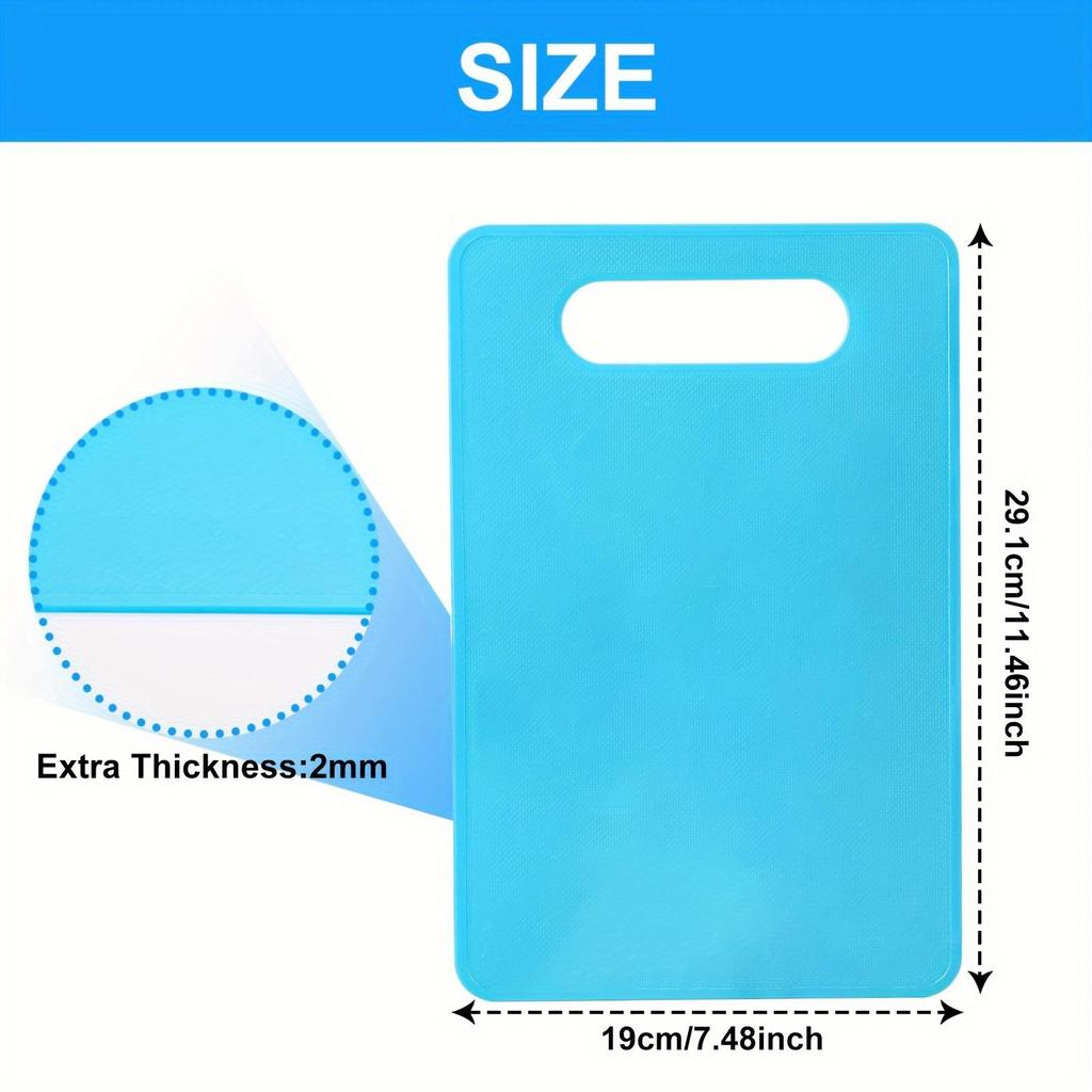 Square PP Plastic Double-Sided Cutting Board - Multi-Purpose for Food and Salad Prep, Household Use.