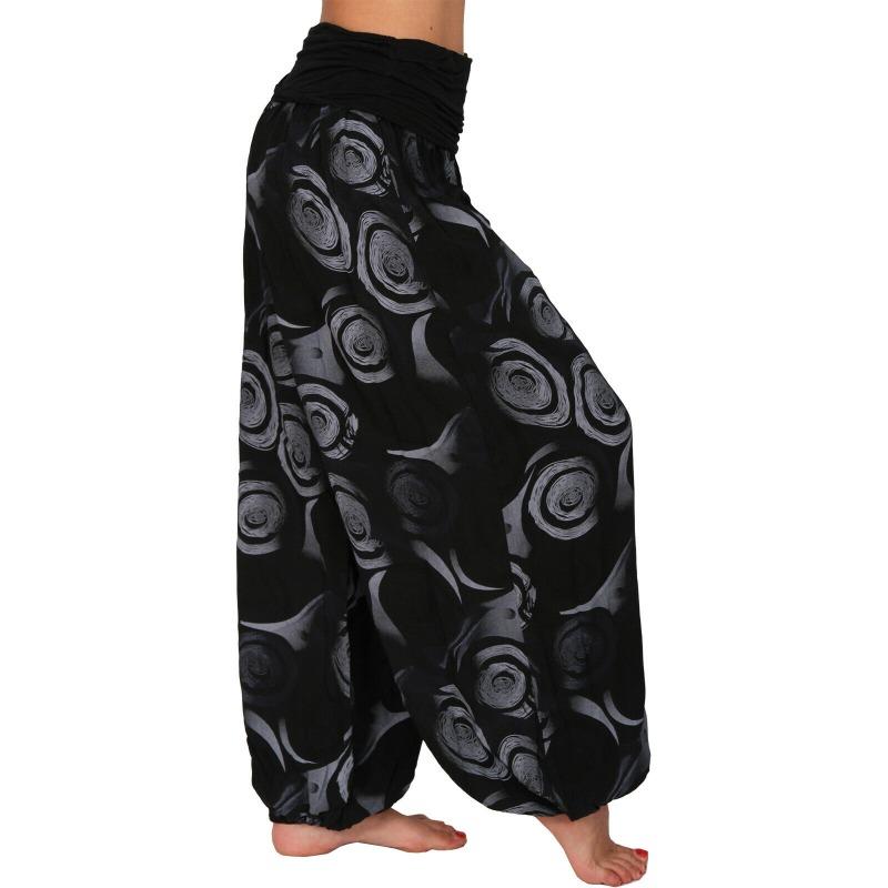 15 Color Women Casual Elastic Waist Plus Size Print Long Trousers Straight Loose Long Pants Haren