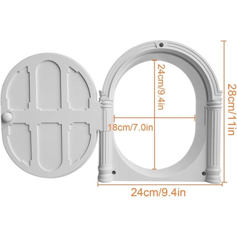 

Safety Pet Doors Vintage Style Kennel, No Flipping Pet Door Stop, Kennel Doors Stopper, Interior Dog Door for Interior Exterior белый