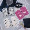 PU Leather Half-palm Gloves Fingerless Patent Leather Gloves Personality Rivet Gloves  Hip-Hop