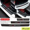 Car Door Sill Protector Sticker for Mitsubishi Eclipse Lancer Ralliart Outlander ASX L200 Mirage Pajero Rear Trunk Bumper Strips