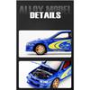 Simulation 1/32 Subaru Impreza Rally Edition Alloy Sports Car Model Ornament Toys Children Boy Diecast Toy Vehicle Home Decor
