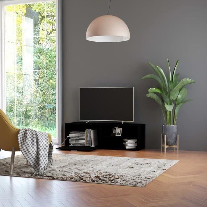 VidaXL TV Stand Black 120x34x37 Cm Particleboard