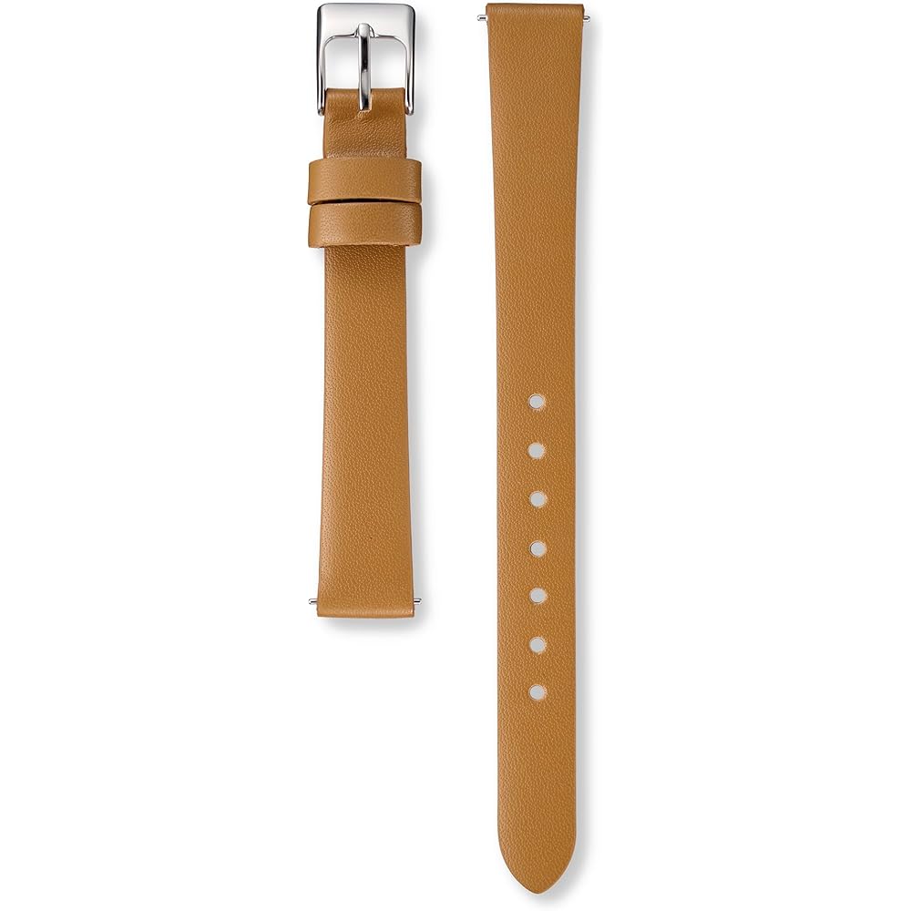 Seiko Women s Watch Genuine Leather Smooth Band Beige 13mm Width 10mm Buckle