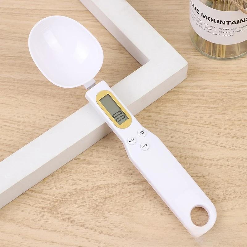 500g/0.1g Digital Kitchen Scale - Portable LCD Electronic Food Measuring Spoon for Precise Weighing