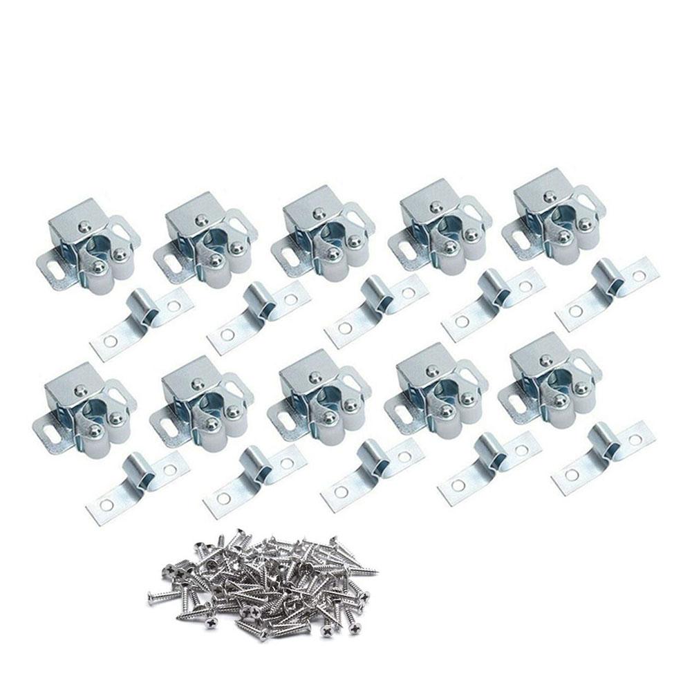 Zăvor cu arc pentru ușa dulapului, cu închizătoare dublă cu rolă - Accesorii hardware pentru mobilier vintage pentru RV, camper, dulap, sertar