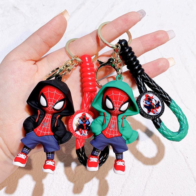 The Amazing Spider-man Movie Animation Miles Dressed Up As A Key Chain Anime Accessories Cute Cartoon Character Gwen Spider Man.