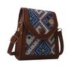 Street Style Small Square Shoulder Crossbody Bag For Women Fashion Plaid Color Block Design