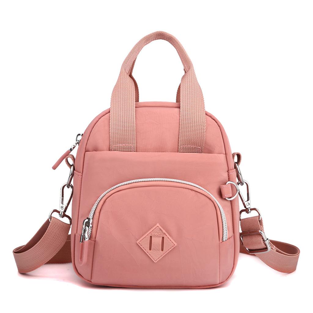 Trendy Women's Oblique Span Bag Anti-splashing Nylon Mother Travel Handbag Casual Versatile Mobile Phone Small Square Bag