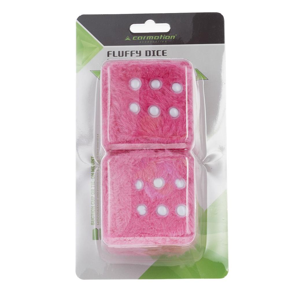 Pluszowe kostki ozdobne 60x60 mm, różowe